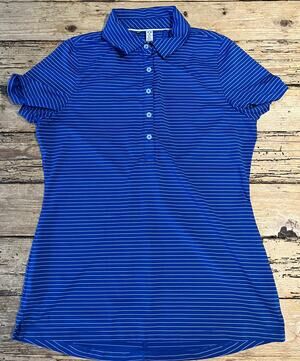 Body Armour Head Gear Mens Size M Blue Polo Shirt Stripes NWOT